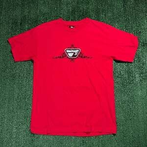 Proto Scooter Vintage Red Graphic T-Shirt Medium Skater Y2K